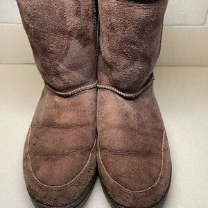 UGG Ultra Short Boots Mens #5220 Brown Wool Lining Size 10